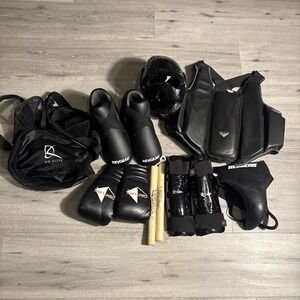 Martial Arts Sparring Gear Set Medium Revgear‎ Century Kuma Proma USA + Bag